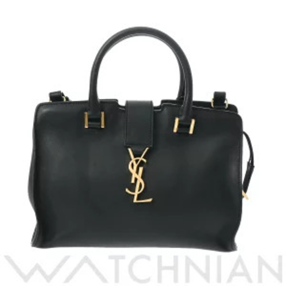 Saint Laurent Baby Cabas bag black smooth calfskin handbag